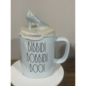 Rae Dunn Disney Princess Mug Bibbidi Bobbidi Boo Cinderella Shoe Topper Cup New
